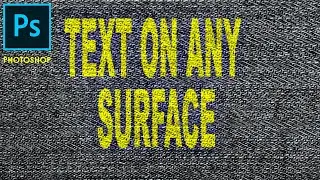 Text on Any Surface - Blend if - Adobe Photoshop 