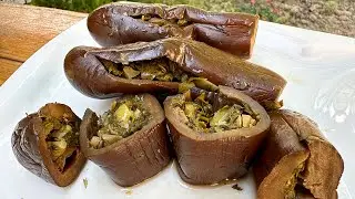 Azerbaijani Style Perfect Pickled Eggplant Recipe!