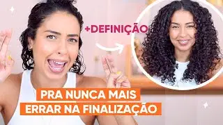 CACHOS DEFINIDOS! COMO NÃO ERRAR NA HORA DE FINALIZAR O CABELO CACHEADO | JULIANA LOUISE