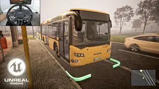 The Bus - Cozy autumn drive | Unreal Engine 5.3 graphics | Moza TSW