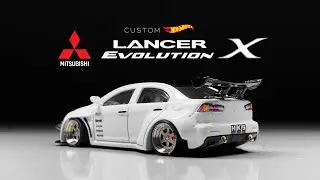 Mitsubishi Lancer Evolution X Custom Hot Wheels