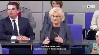 Deutscher Kriegsminister  Christine Lamprecht  -  Военный министр Германии Кристин Лампрехт