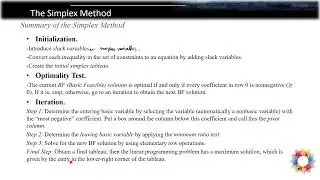 The Simplex Method, Solving LP Problem