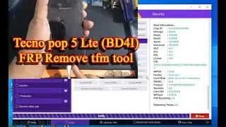 tecno pop 5 lte (BD4I) frp tfm tool  By Silent Technology