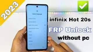 infinix HOT 20s FRP Unlock 2023 | infinix X6827 Frp Bypass 2023 | infinix Android 12 Frp bypass