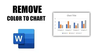 How to remove color to chart area in word