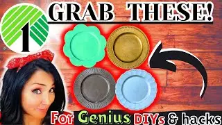 👉AMAZING DOLLAR TREE DIYs using CHARGER plates! Easy, quick and adorable diy decor & hacks