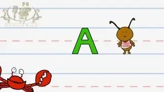 Write the letter A | Alphabet Writing lesson for children | The Singing Walrus