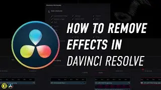 Davinci Resolve How to remove effects