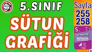 5.Sınıf Sütun Grafiği, Matsev Öğreniyorum Serisi, Sayfa 255-258