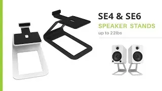 Best Desktop Bookshelf Speaker Stand |  Kanto SE4 and SE6 Speaker
