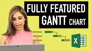 How to Make a Gantt Chart in Excel with Progress Bars (actual, planned & percentage completed)