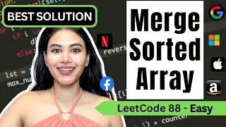 Merge Sorted Array - LeetCode 88 - Python #leetcode #topinterview150