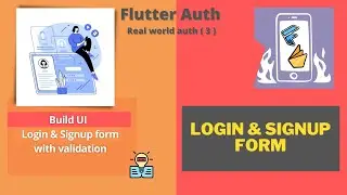 Flutter Real-world ( 3 ) Project | Build UI | LOGIN | SIGNUP FORM |