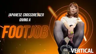 Japanese Crossdresser's ASMR by feet with satin pantyhose HA691m