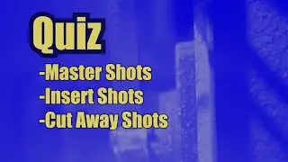 Master Shot, Insert Shot and Cutaway Shot Quiz