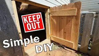 Building a Crawl Space Door : Simple DIY