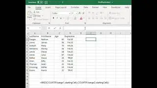 Finding duplicates in Excel between TWO columns using COUNTIF