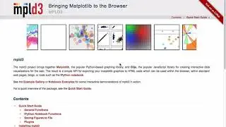 D3 and Python Matplotlib with MPLD3