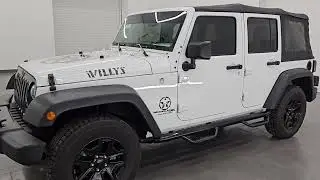 2018 JEEP WRANGLER UNLIMITED WILLYS SPORT BRIGHT WHITE 4K WALKAROUND 14706ZA SOLD!
