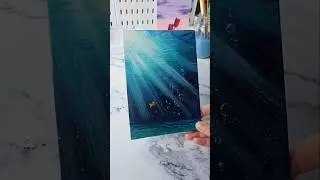 easy way to paint underwater scene 