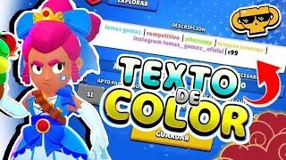 🎨Como poner TEXTO DE COLOR en TU CLUB DE BRAWL STARS [2021]🤯*increíble*