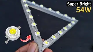 How To Make Super Bright Led Flashlight |12V DC Light For Home | 12V TubeLight |By- Creative Shivaji