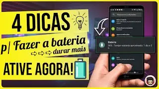 🔋SAIU! 4 DICAS para FAZER a BATERIA DURAR MAIS (2020) #02