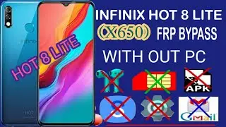 Infinix Hot 8 (X650C) FRP Bypass 2024| Android 9,10,11 | Without Pc | Google Account Unlock | Trick