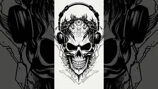 music and skulls Tattoo Ideas