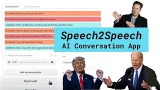 Speech2Speech AI Conversation App