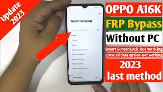 OPPO A16k FRP BYPASS | Oppo A16k Google account bypass new tricks 2023 |