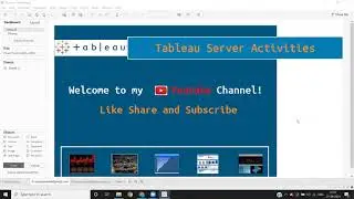 Tableau Server Training -  Signing in and Publishing reports