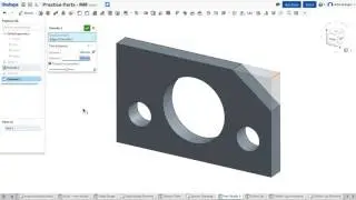 Onshape - One Minute Lesson - Feature Tools - Creating a Chamfer of Unequal Distances