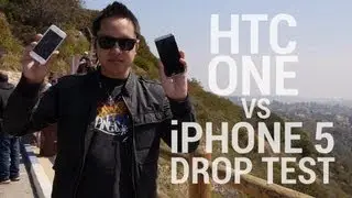 HTC One vs iPhone 5 Drop Test!