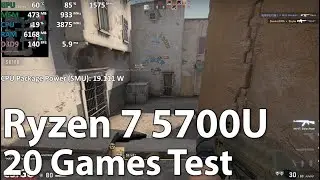 Gaming on AMD Ryzen 7 5700U in 20 Games (ZenBook 13 UM325 OLED 2021 Review Part 2)