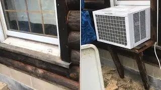 “supporting” a HEAVY window air conditioner (making a bracket)