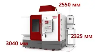 Миниатюрный высокоточный пятикоординатный станок с ЧПУ MCMI Red Line MCBG300