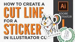 How to create a contour die cut line for a sticker in Adobe Illustrator