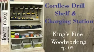 08 - How to Build a Cordless Drill Shelf and Charging Station to hang on french cleats