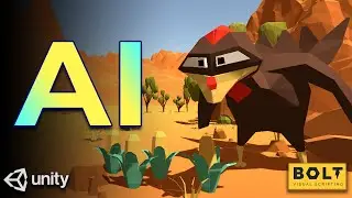 Unity-Bolt: AI Tutorial using State Machine - Happy Thanksgiving!!!  (Visual Scripting)