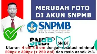 CARA MERUBAH FOTO SNPMB UKURAN 200px x 300px + 250 dpi dan rasio aspek 23