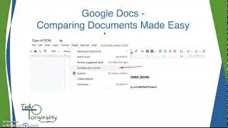 Comparing 2 Documents made easy - Use Feature Compare Documents