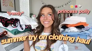 HUGE SUMMER PRINCESS POLLY TRY ON CLOTHING HAUL 2022 | *trendy* summer essentials !!