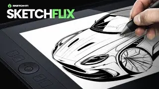 SketchFLIX - 035 | How to sketch an ASTON MARTIN