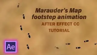 How to animate harry potter marauders map footsteps in after effects cc | tutorial