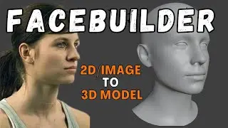 Facebuilder Blender | Convert 2D Image to 3D Model | Keentools Facebuilder for Blender