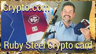 Unboxing my new Ruby Steel Crypto Visa card from Crypto.com.  €350 Cronos stake to unlock.