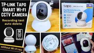 TP-link Tapo 360° CCTV Camera without wifi recording,auto delete recording detail review.