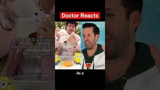 ER Doctor REACTS to Man Eating Raw Chicken